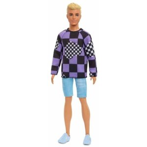 Játékbaba Barbie Modell Ken - Kockás szív