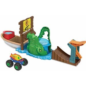Játékszett Hot Wheels Monster Trucks Color Shifters Dühös krokodil