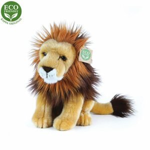 Plüss Rappa ülő oroszlán 18 cm, ECO-FRIENDLY