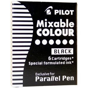 Cserepatron Pilot Parallel Pen utántöltő, fekete, 2 csomag