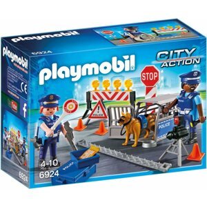 Építőjáték Playmobil 6924 Rendőrségi útlezárás