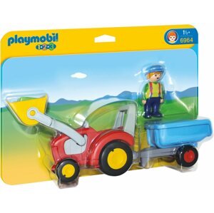 Figura kiegészítő Playmobil 6964 Traktor utánfutóval