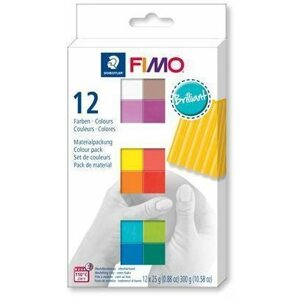 Gyurma Fimo soft készlet 12 színben Brilliant