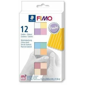 Gyurma Fimo soft készlet 12 szín Pastel