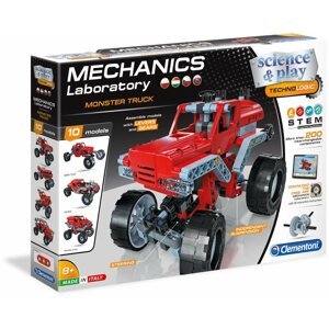 Csináld magad készlet gyerekeknek Clementoni Monster Truck mechanikai laboratórium, 10 modell