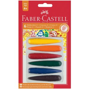 Színes ceruza Faber-Castell marokba fogható műanyag ceruzák tenyérbe, 6 szín