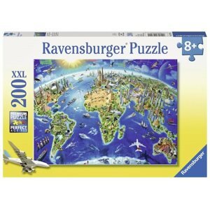 Puzzle Ravensburger 127221 Nagy világtérkép
