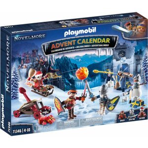 Építőjáték Playmobil Adventi naptár: Novelmore hógolyó csata 71346
