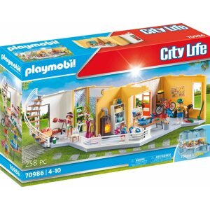Építőjáték Playmobil 70986 Emelet bővítmény a modern lakóházhoz