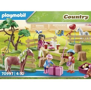 Építőjáték Playmobil 70997 Gyermekszülinap a pónifarmon