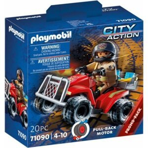 Építőjáték Playmobil 71090 Tűzoltó Speed Quad