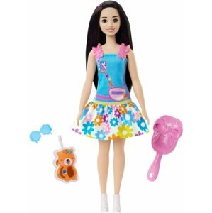 Játékbaba Barbie Az első Barbie babám - Fekete hajú baba rókával