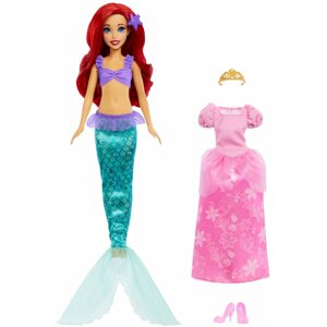 Játékbaba Disney hercegnő A kis hableány, Ariel hercegnő ruhában