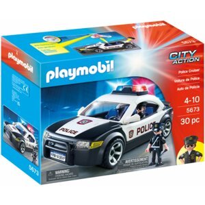 Építőjáték Playmobil 5673 Rendőrautó villogóval és rendőrökkel