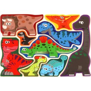 Puzzle Teddies Táblás puzzle - Dinoszauruszok