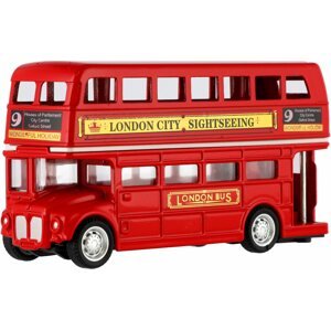 Játék autó Teddies "London" emeletes busz
