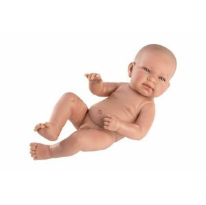 Játékbaba Llorens 73801 New Born Kisfiú - élethű újszülött játékbaba teljesen vinyl testtel - 40 cm