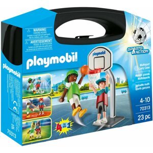 Építőjáték Playmobil hordozható doboz nagy - kosárlabdázók