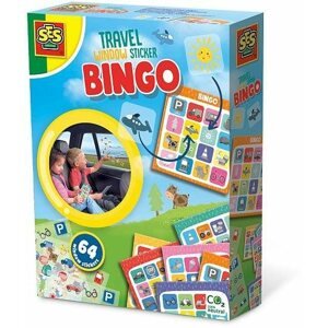 Társasjáték Ses utazó Bingo játék - az autó ablakára ragasztható képek