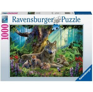 Puzzle Ravensburger 159871 Farkasok az erdőben 1000 db