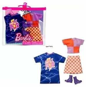 Játékbaba ruha Barbie 2db ruha asst D