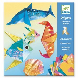 Origami Origami Fémesen csillogó hajtogatós játék Víz alatt
