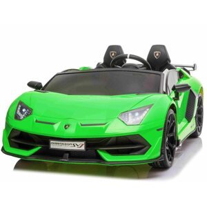 Elektromos autó gyerekeknek Elektromos autó Lamborghini Aventador 12V kétüléses, zöld