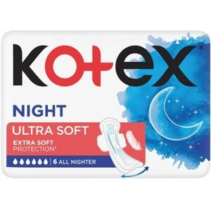 Egészségügyi betét KOTEX Ultra Soft Night 6 db