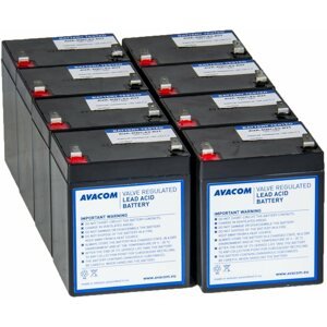 Szünetmentes táp akkumulátor Avacom RBC43 csere UPS akkumulátor (8 db)