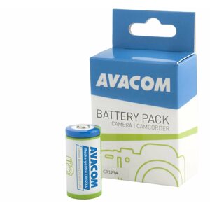 Fényképezőgép akkumulátor Avacom CR123A tölthető elem 3 V 450 mAh 1,35 Wh