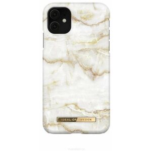 Telefon tok iDeal Of Sweden Fashion iPhone 11/XR golden pearl marble tok