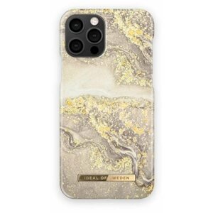 Telefon tok iDeal Of Sweden Fashion iPhone 12/12 Pro sparle greige marble tok