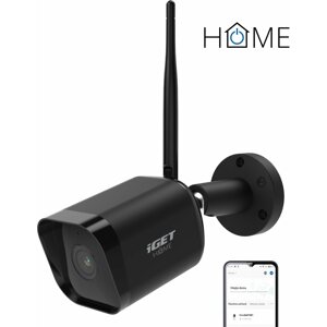 IP kamera iGET HOME Camera CS6 Black - ellenálló kültéri FullHD IP kamera hang- és mozgásérzékelővel és éjjell