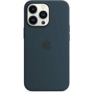 Telefon tok Apple iPhone 13 Pro Max mélytengeri kék szilikon MagSafe tok