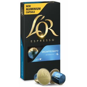Kávékapszula L'OR Espresso Decaffeinato 10 db, alumínium