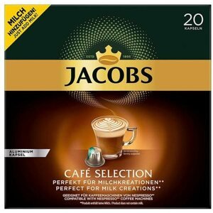 Kávékapszula Jacobs Cafe Selection 20 db