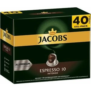 Kávékapszula Jacobs Espresso Intenso intenzitás 10, Nespresso®-hoz*, 40 db