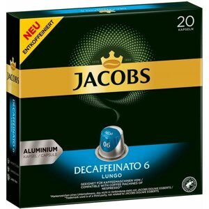 Kávékapszula Jacobs Decaffeinato intenzitás 6, Nespresso®-hoz* 20 db