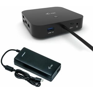 Dokkoló állomás i-tec USB-C Dual Display Docking Station s Power Delivery 100W + hálózati adapter 112W