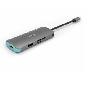 Port replikátor TEC USB-C Metal Nano Dock 4K HDMI + Tápellátás 60 W