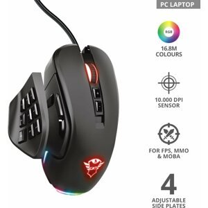 Gamer egér Trust GXT970 Morfix Customisable Mouse