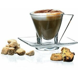 Csésze készlet Cappuccino csésze és csészealj készlet FUSION 190 ml 4 darab