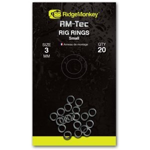 Gyűrű RidgeMonkey RM-Tec Rig Rings Small 3mm 20db