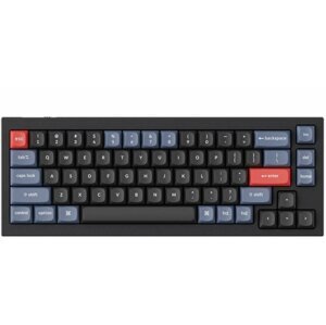 Gamer billentyűzet Keychron Q2 TKL QMK Gateron G PRO Hot-Swappable Red Switch - US, fekete