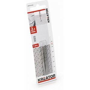 Fúrószár Kreator fémfúrószár 2,5 mm HSS