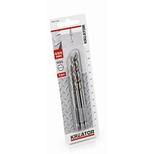 Fúrószár Kreator Fémfúrószár HEX 4, 5 és 6 mm HSS