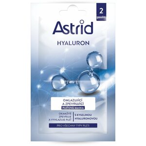 Arcpakolás ASTRID hialuron fiatalító és feszesítő arcpakolás 2 × 8 ml