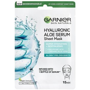 Arcpakolás GARNIER Hyaluronic Aloe Tissue Mask 28 g