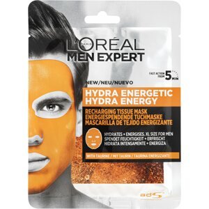 Arcpakolás ĽORÉAL PARIS Men Expert Hydra Energetic Tissue Mask 30 g