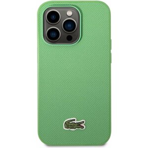 Telefon tok Lacoste Iconic Petit Pique Logo iPhone 14 Pro Max zöld hátlap tok